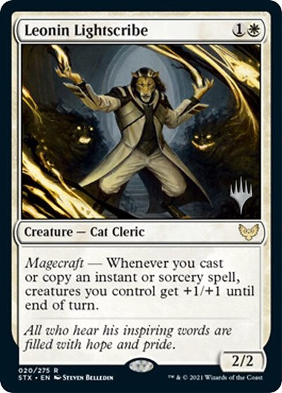 Leonin Lightscribe (Promo Pack) [Strixhaven: School of Mages Promos] | Good Games North