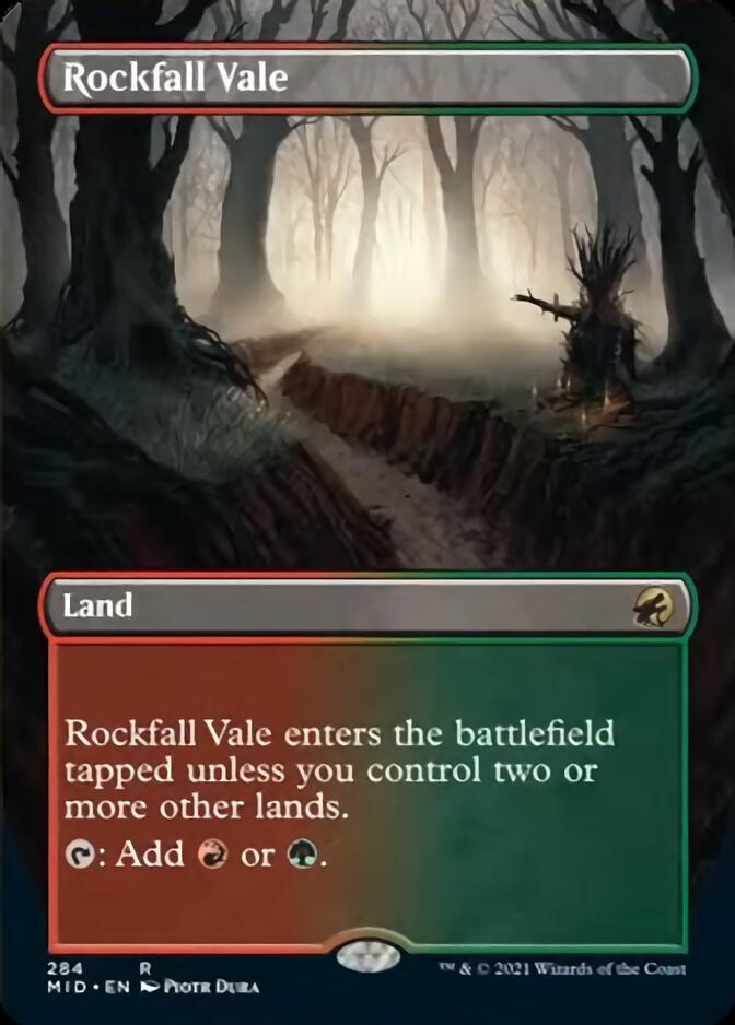 Rockfall Vale (Borderless) [Innistrad: Midnight Hunt] | Good Games North