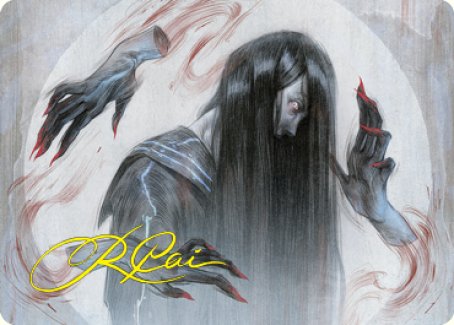 Clawing Torment Art Card (Gold-Stamped Signature) [Kamigawa: Neon Dynasty Art Series] | Good Games North