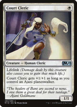 Court Cleric [Core Set 2019] | Good Games North