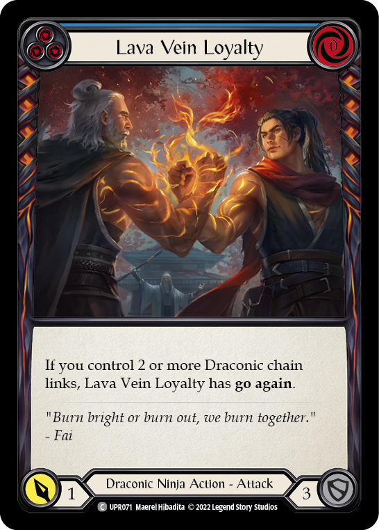 Lava Vein Loyalty (Blue) [UPR071] (Uprising)  Rainbow Foil | Good Games North