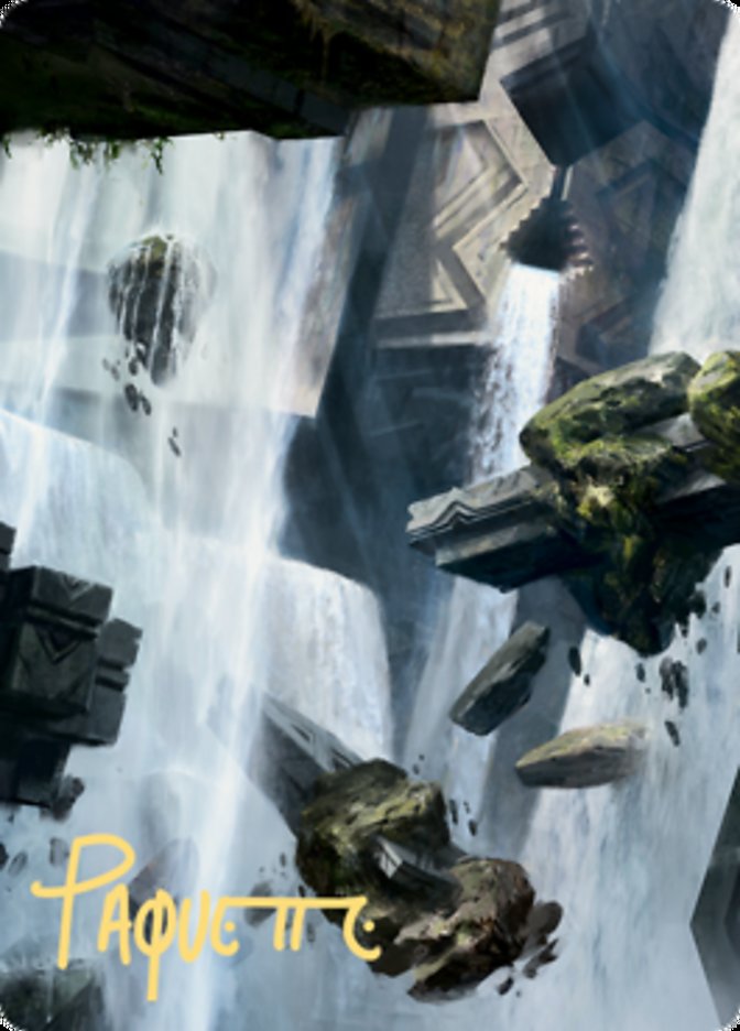 Island 1 Art Card (Gold-Stamped Signature) [Zendikar Rising Art Series] | Good Games North