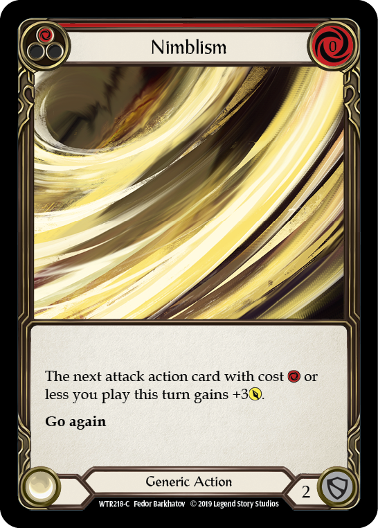 Nimblism (Red) [WTR218-C] Alpha Print Rainbow Foil | Good Games North