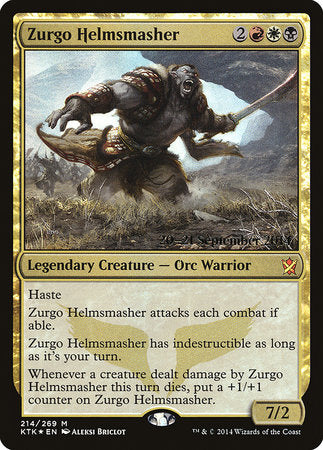 Zurgo Helmsmasher [Khans of Tarkir Promos] | Good Games North