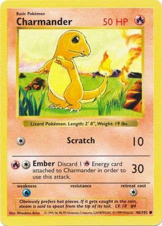 Charmander (46/102) [Base Set Shadowless Unlimited] | Good Games North