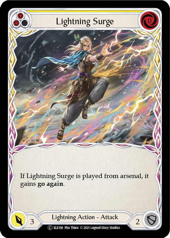 Lightning Surge (Yellow) [U-ELE190] Unlimited Normal | Good Games North