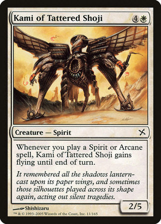 Kami of Tattered Shoji [Betrayers of Kamigawa] | Good Games North