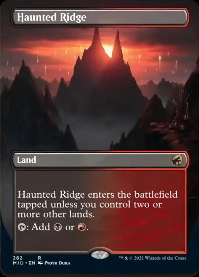 Haunted Ridge (Borderless) [Innistrad: Midnight Hunt] | Good Games North