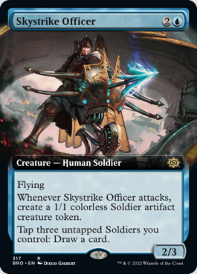 Skystrike Officer (Extended Art) [The Brothers' War] | Good Games North