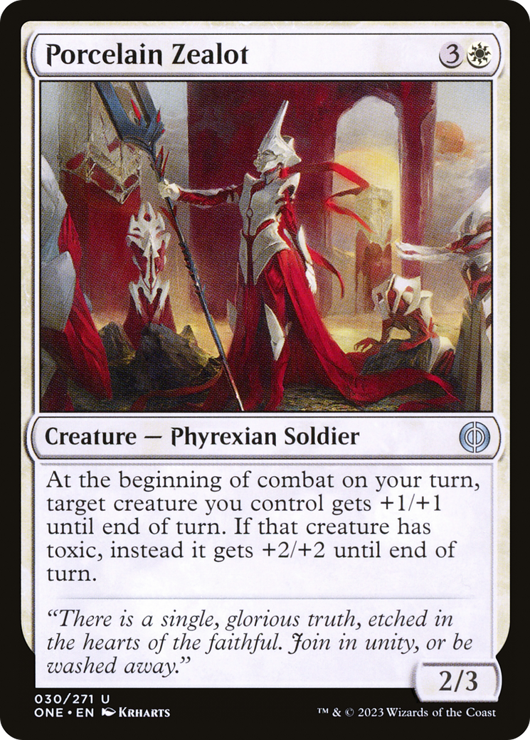 Porcelain Zealot [Phyrexia: All Will Be One] | Good Games North