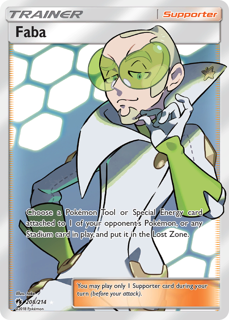 Faba (208/214) [Sun & Moon: Lost Thunder] | Good Games North