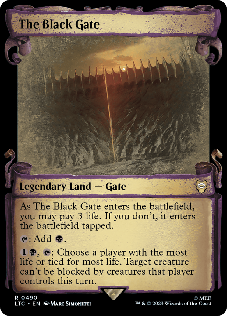 The Black Gate [The Lord of the Rings: Tales of Middle-Earth Commander Showcase Scrolls] | Good Games North