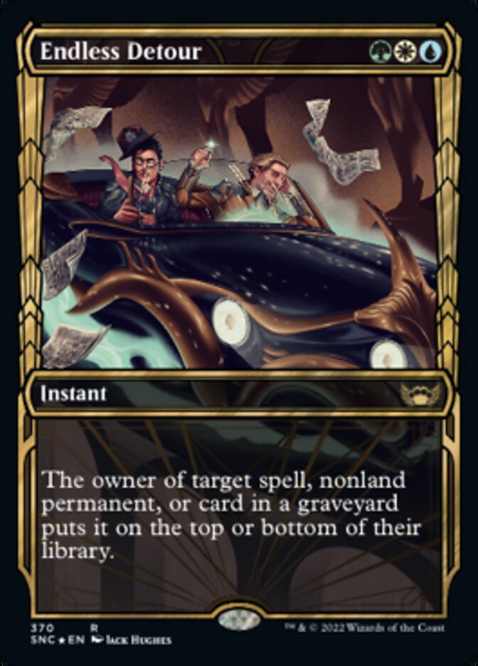 Endless Detour (Showcase Golden Age Gilded Foil) [Streets of New Capenna] | Good Games North