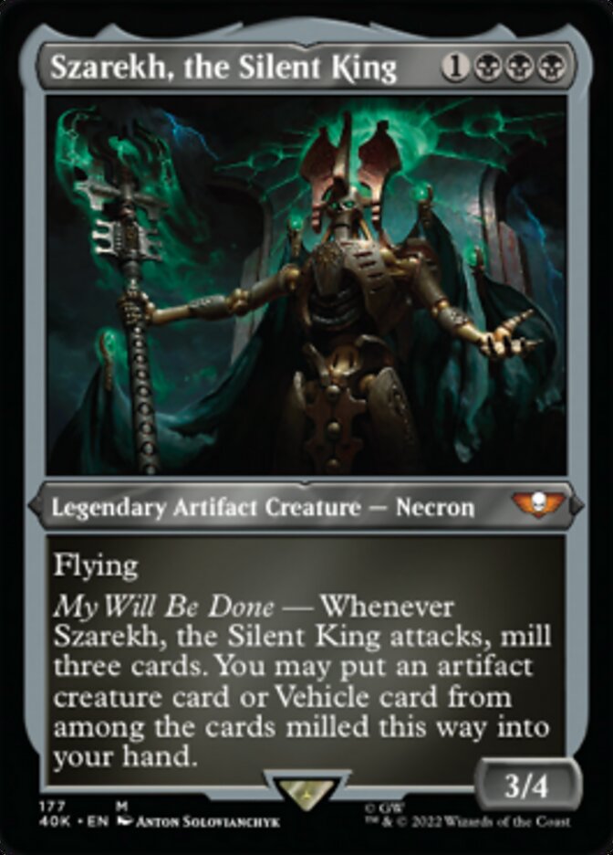 Szarekh, the Silent King (Display Commander) (Surge Foil) [Universes Beyond: Warhammer 40,000] | Good Games North