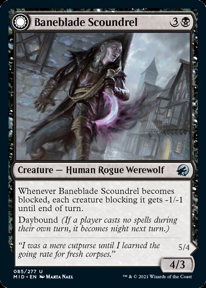 Baneblade Scoundrel // Baneclaw Marauder [Innistrad: Midnight Hunt] | Good Games North
