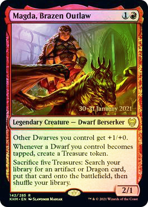 Magda, Brazen Outlaw  [Kaldheim Prerelease Promos] | Good Games North
