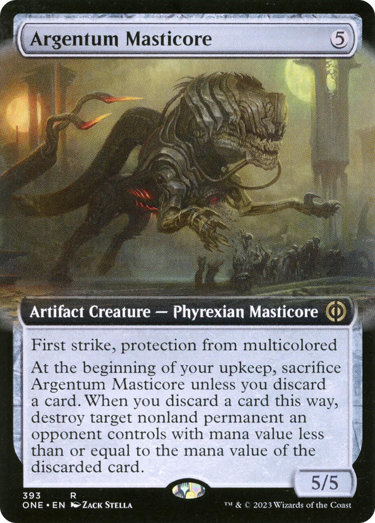 Argentum Masticore (Extended Art) [Phyrexia: All Will Be One] | Good Games North