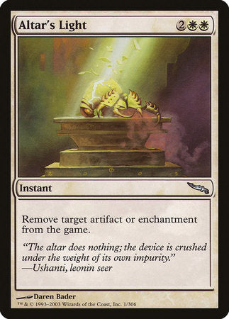 Altar's Light [Mirrodin] | Good Games North
