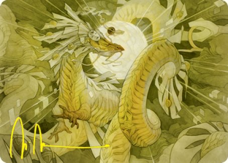 Brilliant Restoration Art Card (Gold-Stamped Signature) [Kamigawa: Neon Dynasty Art Series] | Good Games North