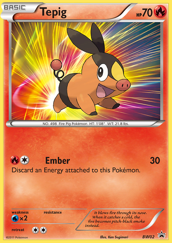 Tepig (BW02) [Black & White: Black Star Promos] | Good Games North