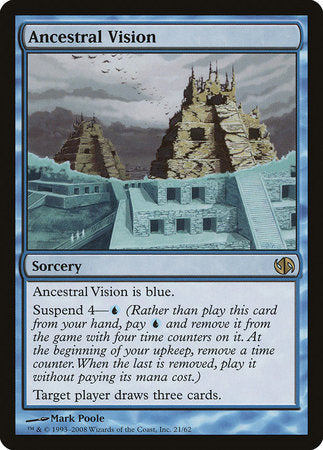 Ancestral Vision [Duel Decks: Jace vs. Chandra] | Good Games North