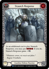 Staunch Response (Red) [U-WTR051] (Welcome to Rathe Unlimited)  Unlimited Rainbow Foil | Good Games North