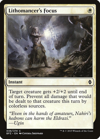 Lithomancer's Focus [Battle for Zendikar] | Good Games North