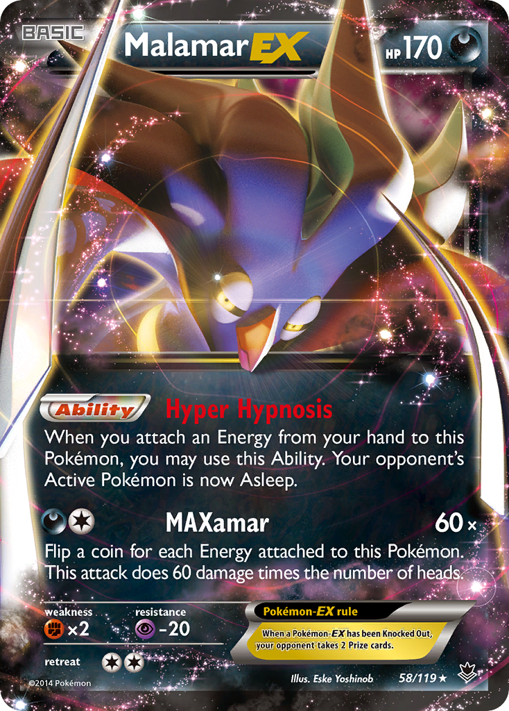 Malamar EX (58/119) [XY: Phantom Forces] | Good Games North