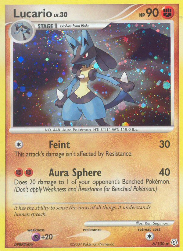 Lucario (6/130) [Diamond & Pearl: Base Set] | Good Games North