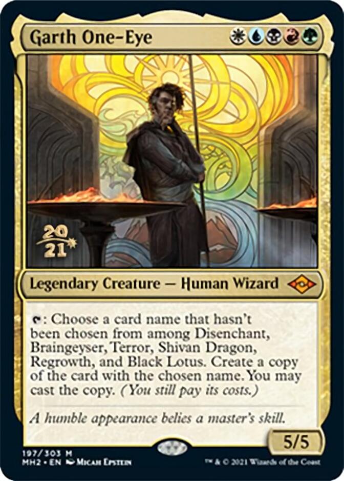 Garth One-Eye [Modern Horizons 2 Prerelease Promos] | Good Games North