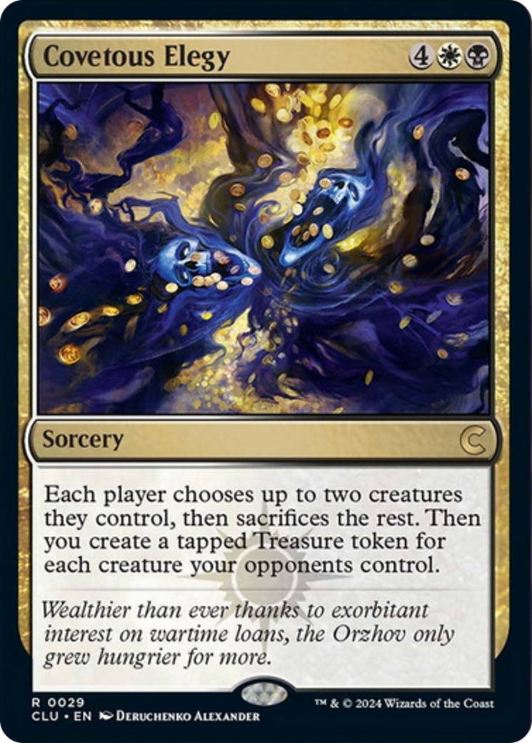 Covetous Elegy [Ravnica: Clue Edition] | Good Games North