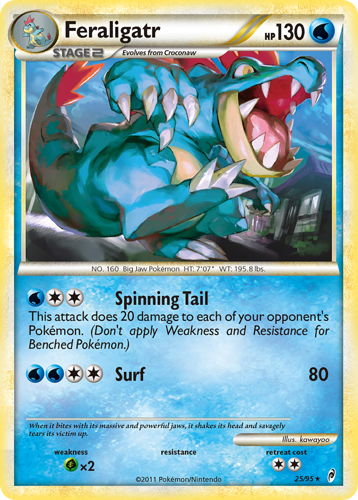 Feraligatr (25/95) [HeartGold & SoulSilver: Call of Legends] | Good Games North