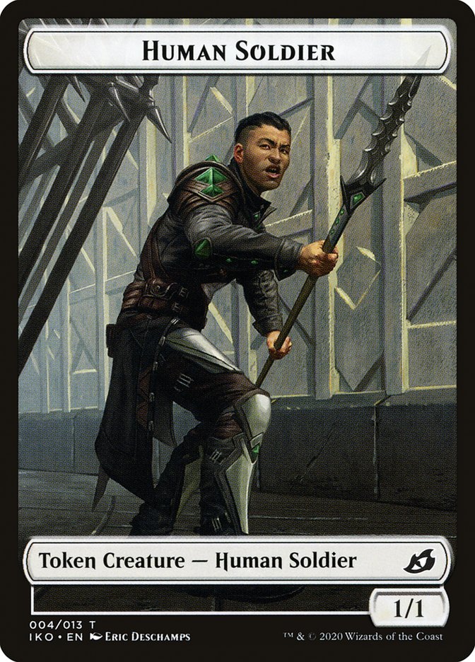 Human Soldier (004/013) [Ikoria: Lair of Behemoths Tokens] | Good Games North