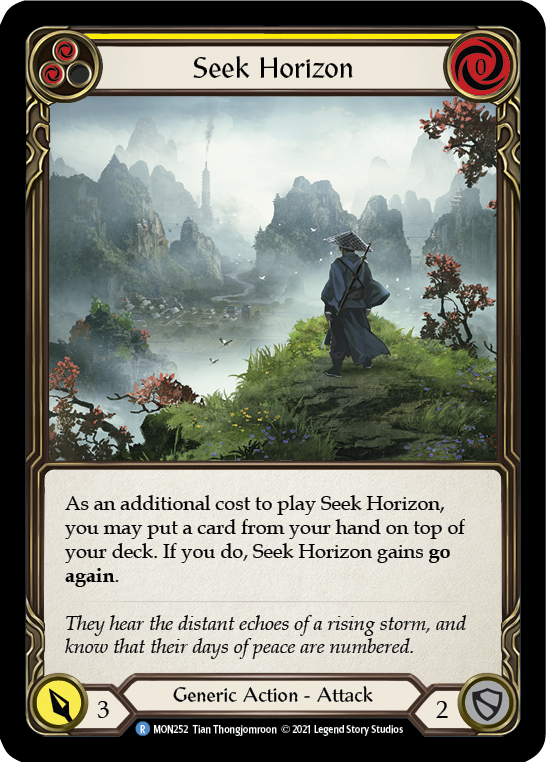 Seek Horizon (Yellow) [MON252] 1st Edition Normal | Good Games North
