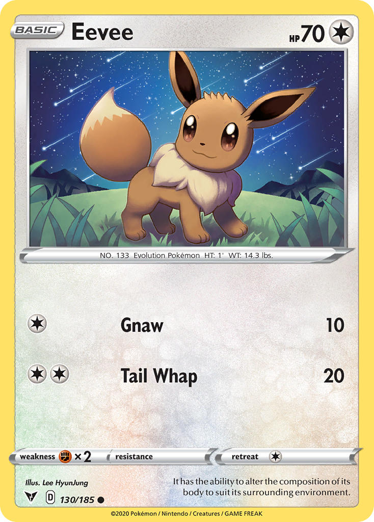 Eevee (130/185) [Sword & Shield: Vivid Voltage] | Good Games North