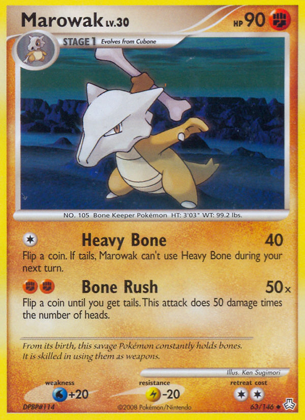 Marowak (63/146) [Diamond & Pearl: Legends Awakened] | Good Games North