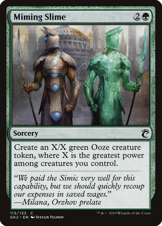 Miming Slime [Ravnica Allegiance Guild Kit] | Good Games North