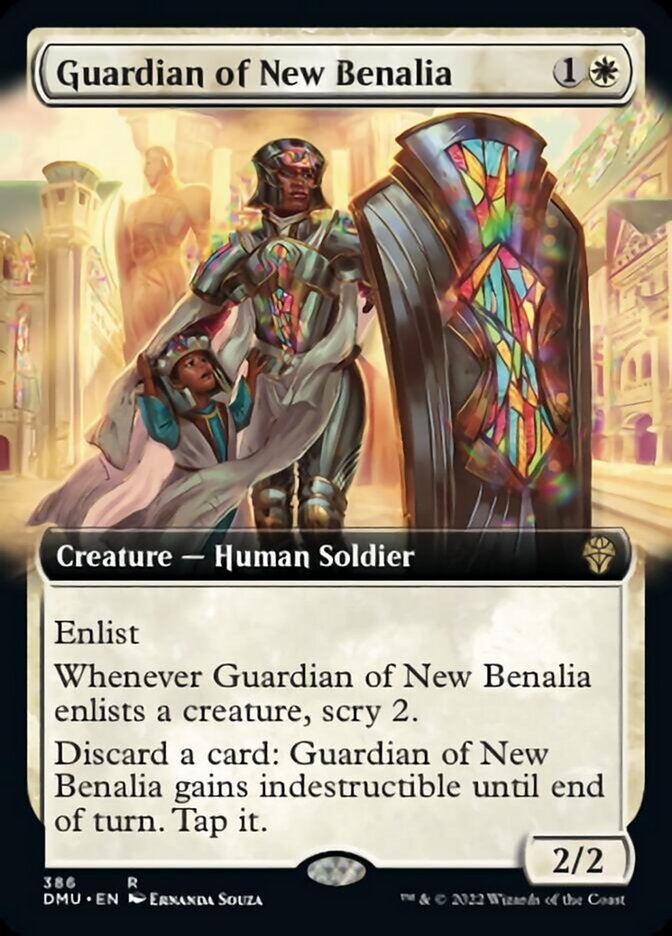 Guardian of New Benalia (Extended Art) [Dominaria United] | Good Games North
