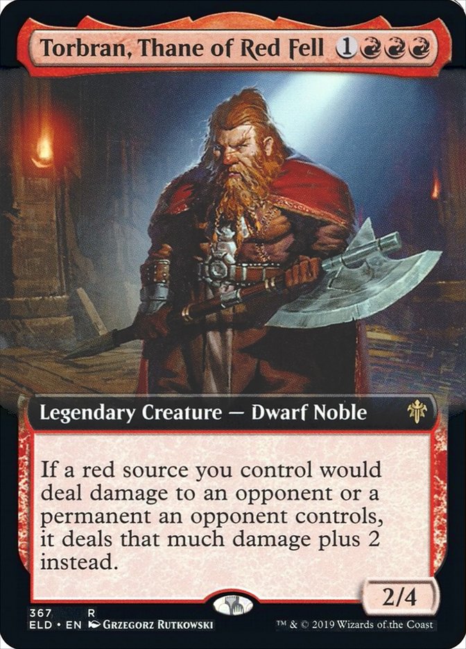 Torbran, Thane of Red Fell (Extended Art) [Throne of Eldraine] | Good Games North