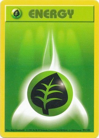 Grass Energy (99/102) [Base Set Shadowless Unlimited] | Good Games North