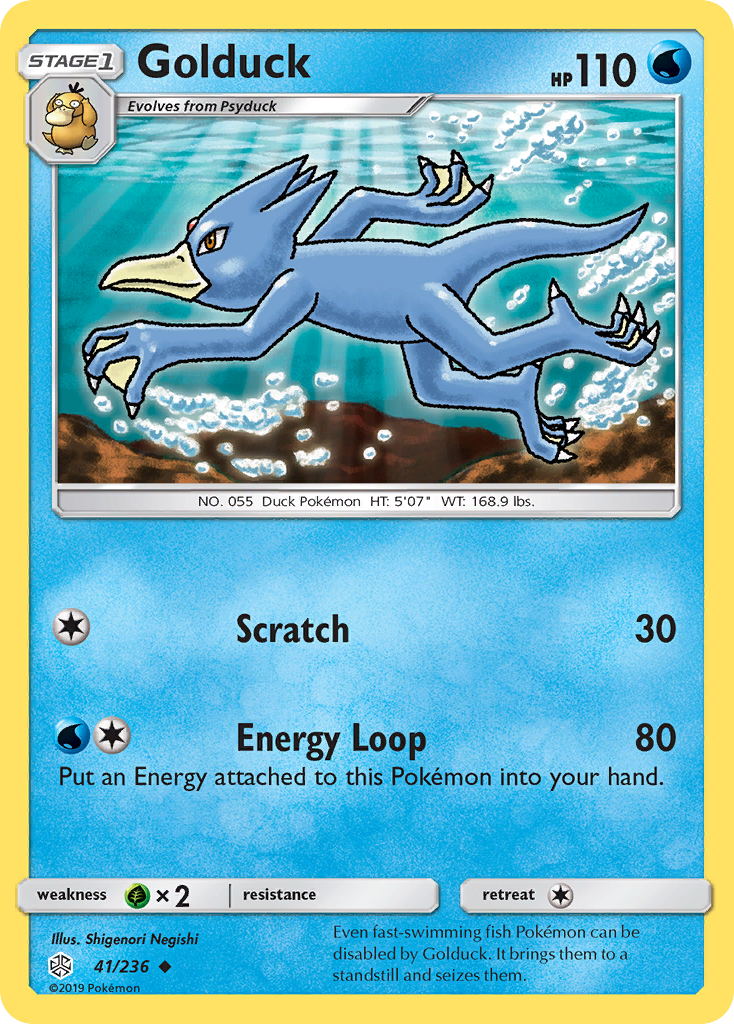 Golduck (41/236) [Sun & Moon: Cosmic Eclipse] | Good Games North