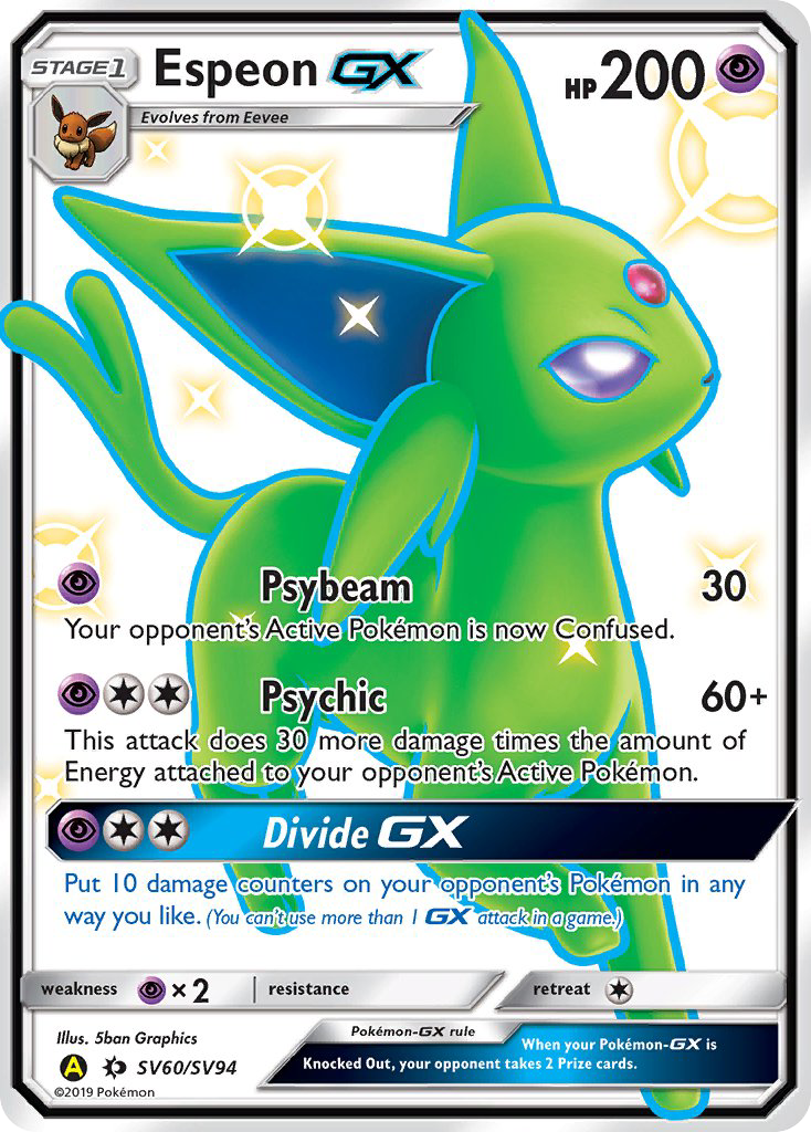 Espeon GX (SV60/SV94) [Sun & Moon: Hidden Fates - Shiny Vault] | Good Games North