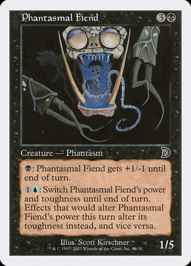 Phantasmal Fiend (Black Background) [Deckmasters] | Good Games North