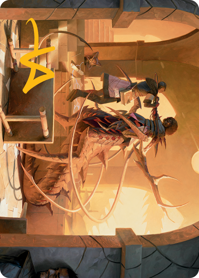 Rona, Tolarian Obliterator Art Card (Gold-Stamped Signature) [March of the Machine Art Series] | Good Games North