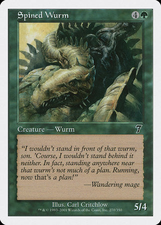 Spined Wurm [Seventh Edition] | Good Games North