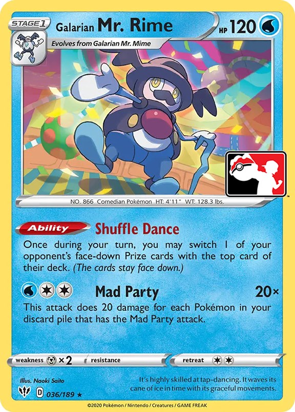 Galarian Mr. Rime (036/189) [Prize Pack Series One] | Good Games North