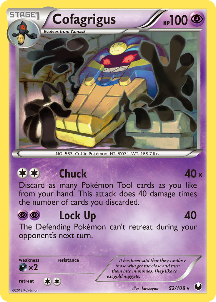 Cofagrigus (52/108) [Black & White: Dark Explorers] | Good Games North