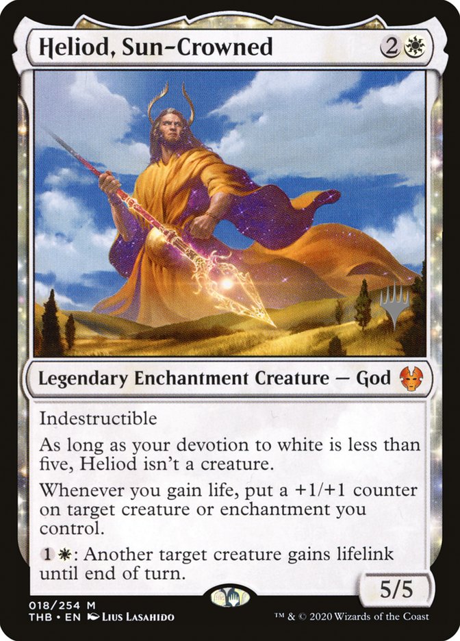 Heliod, Sun-Crowned (Promo Pack) [Theros Beyond Death Promos] | Good Games North