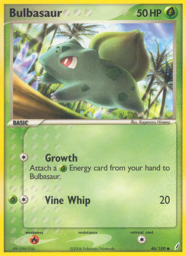 Bulbasaur (46/100) [EX: Crystal Guardians] | Good Games North