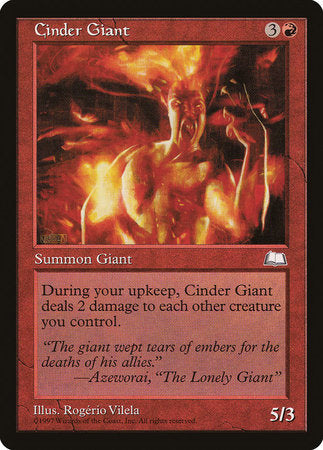 Cinder Giant [Weatherlight] | Good Games North